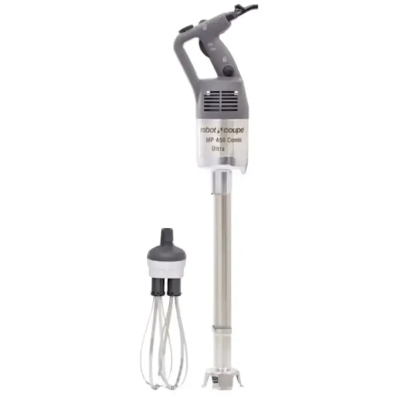 Nu Kopen Staafmixerset | ULTRA | Incl. Garde + Ophangrek | Regelbare Snelheid (250-9.000RPM) | Staaflengte 450mm | Cap. 100L | 0.5kW (230V) | Ø125x890(h)mm