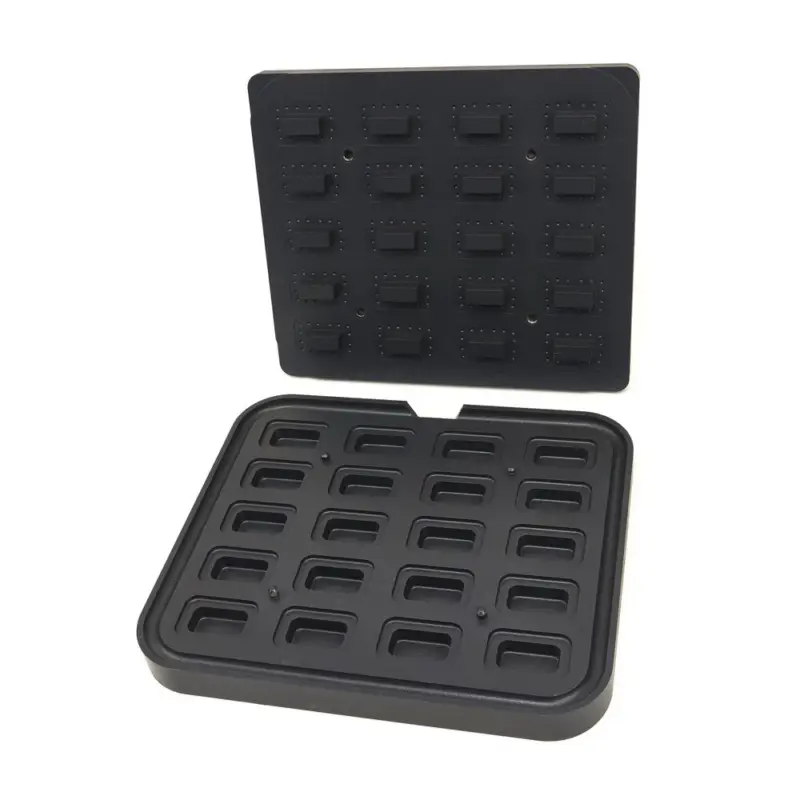 Snelle Levering Tartelette Vorm Rechthoek | Binnenmaat 45x22 mm | Buitenmaat 64x41 mm | Hoogte 20 mm