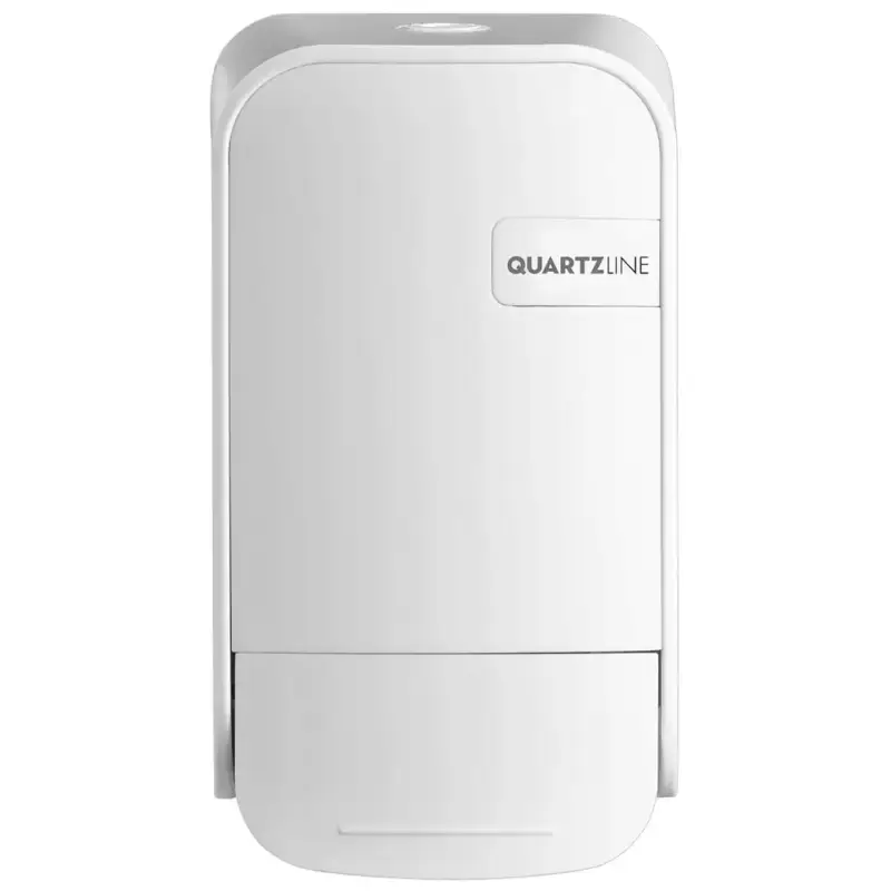 Betrouwbaar Toiletseatcleaner-/Zeepdispenser | QUARTZ WHITE | Kunststof | Foamzeep (400ml) | 115x86x200(h)mm