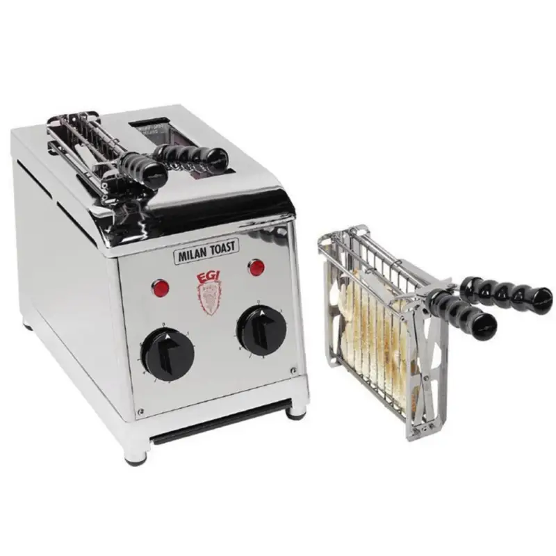 Tosti-Apparaat | RVS | 2 Sleuven | 1.3kW (230V) | Incl. Tostiklemmen | 360x240x300(h)mm Shop Nu