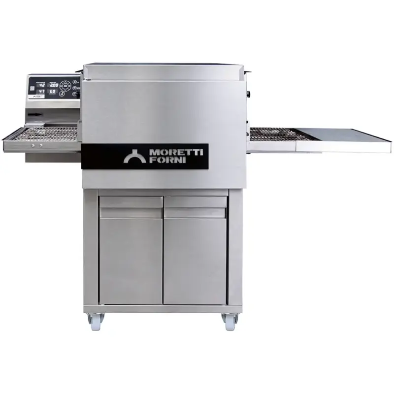 Premium Tunneloven | serieT T65E | Elektrisch | Ca. 31/uur (Ø33cm) | Band 50cm | 25°C/320°C | 8.9kW (400V) | Stapelbaar | App | 1314x895x530/560(h)mm