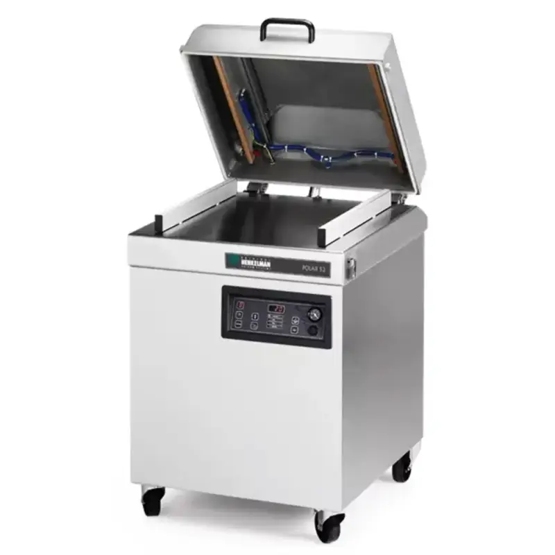 Dagaanbieding Vacumeermachine | POLAR | Seallengte 2x 520mm (L/R) | Sealkamer 500x520x200mm | Sealtijd 15-40sec | Wielen (Geremd) | 700x785x1100(h)mm