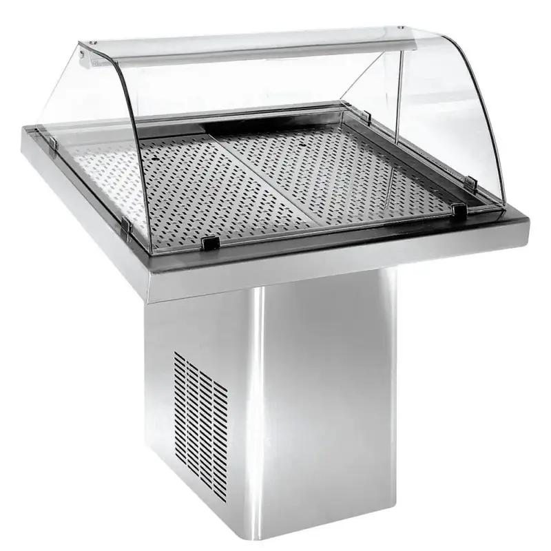 Viskoeltoonbank | -5°C | Plaatkoeling | Wielen | 1000x920x1180(h)mm Rechtstreeks Van De Fabrikant