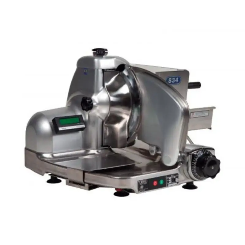 Deko - Berkel Vleessnijmachine | Recht | Verchroomd Mes Ø296mm | Snijdikte 0-14mm | 1400 RPM | Interne Slijp-Unit | 625x585x460(h)mm Koop Vandaag