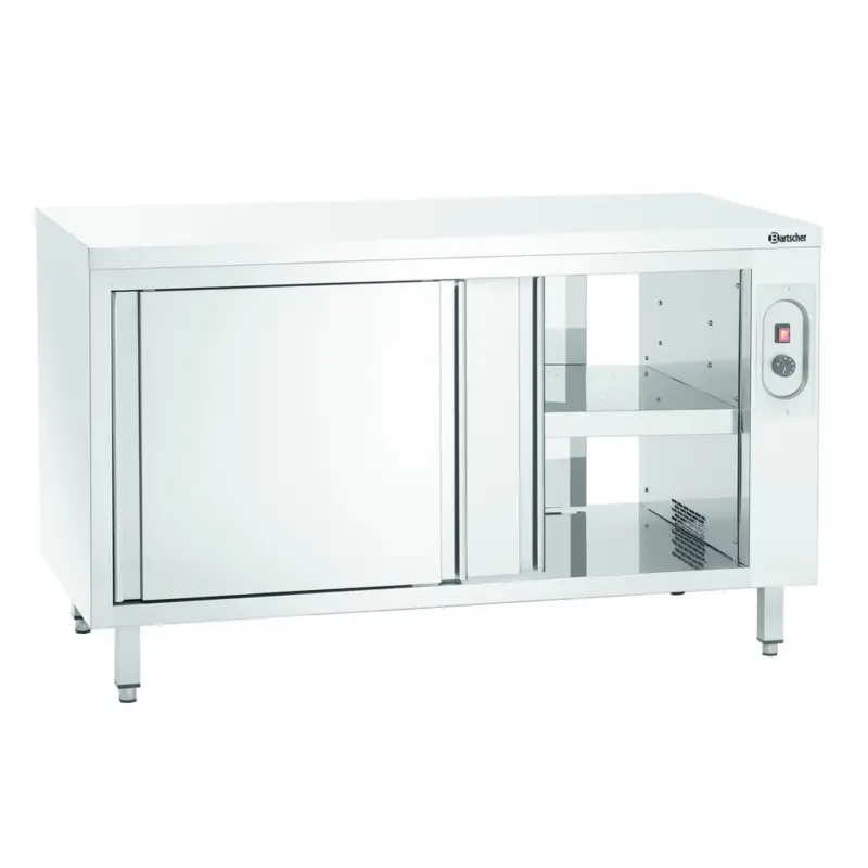 Op = Op Warmhoudkast | RVS | 4 Schuifdeuren | 2kW | 1400x700x850(h)mm