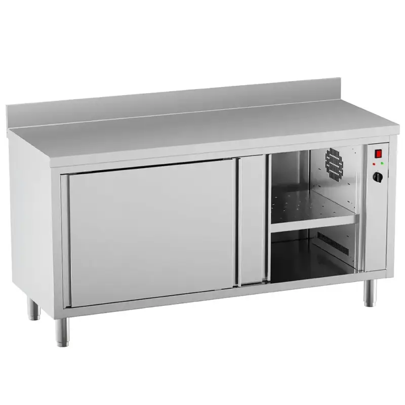 Betrouwbaar Warmhoudkast | STANDARD LINE EVO | RVS | 30°C/90°C | Geventileerd | 2.5kW (230V) | Schuifdeuren | Diepte 700 | Hoogte 865/965 | Breedte 1200-2000 | Achteropstand