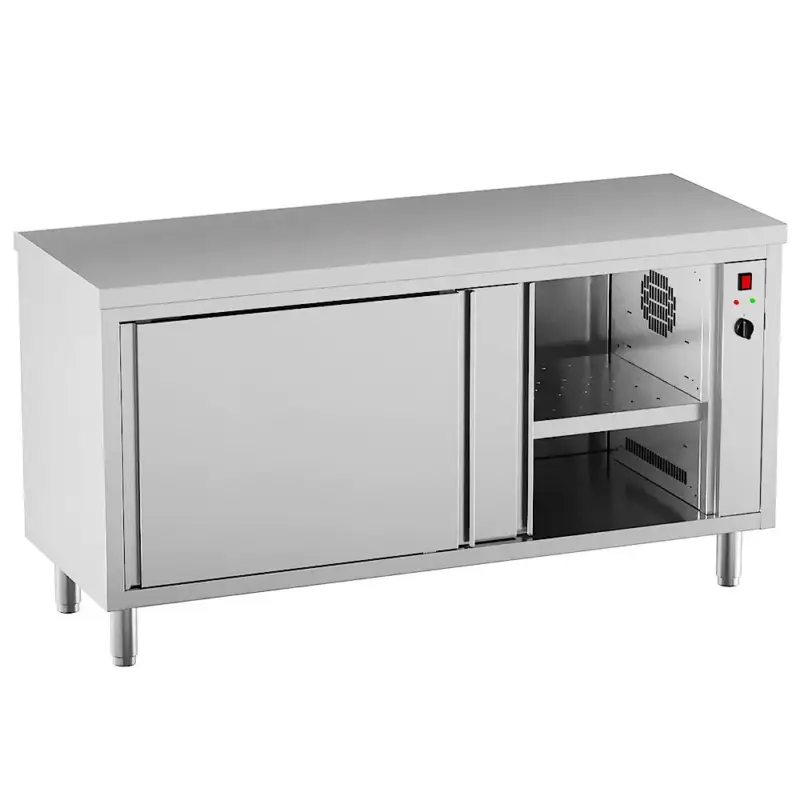Favoriet Warmhoudkast | STANDARD LINE EVO | RVS | 30°C/90°C | Geventileerd | 2.5kW (230V) | Schuifdeuren | 1600x600x865(h)mm