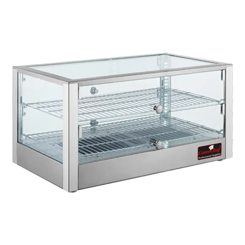 Aanbieding Warmhoudvitrine (cap.60x34cm) | 800W | voorzien van waterbak en controlelamp | 700x400x380(h)mm