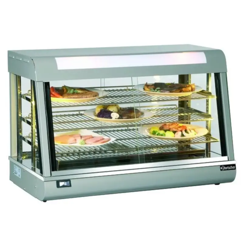 Warmhoudvitrine | Deli II | 152L | 1.8kW | Schuifdeuren Beide Zijden | 900x480x590(h)mm Meest Verkocht