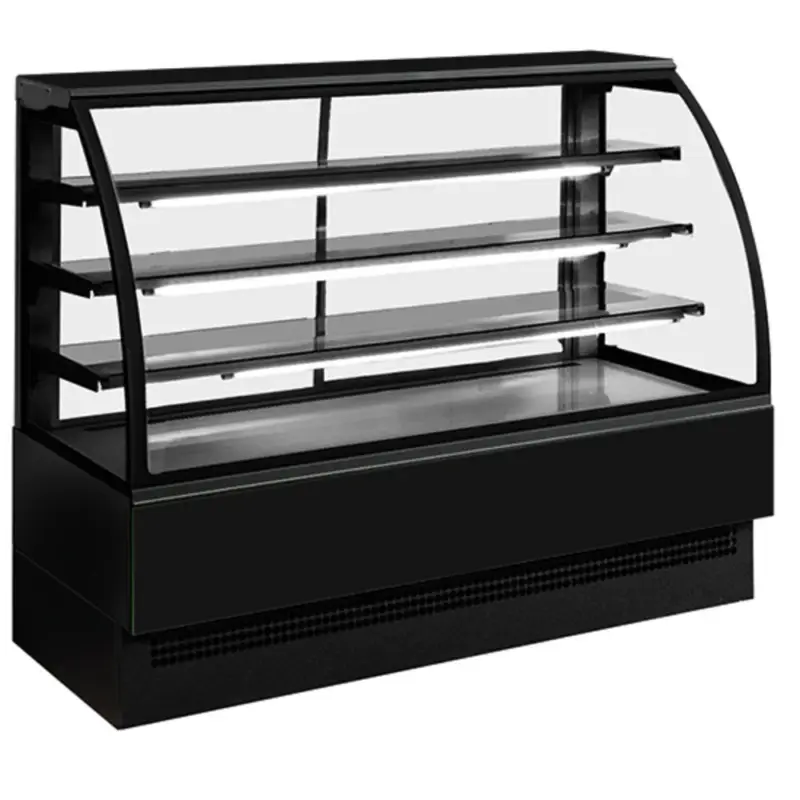 Warmhoudvitrine | Met 3 glazen planchetten | Geventileerd | 230V | 1500x800x1400(h)mm Alleen Vandaag