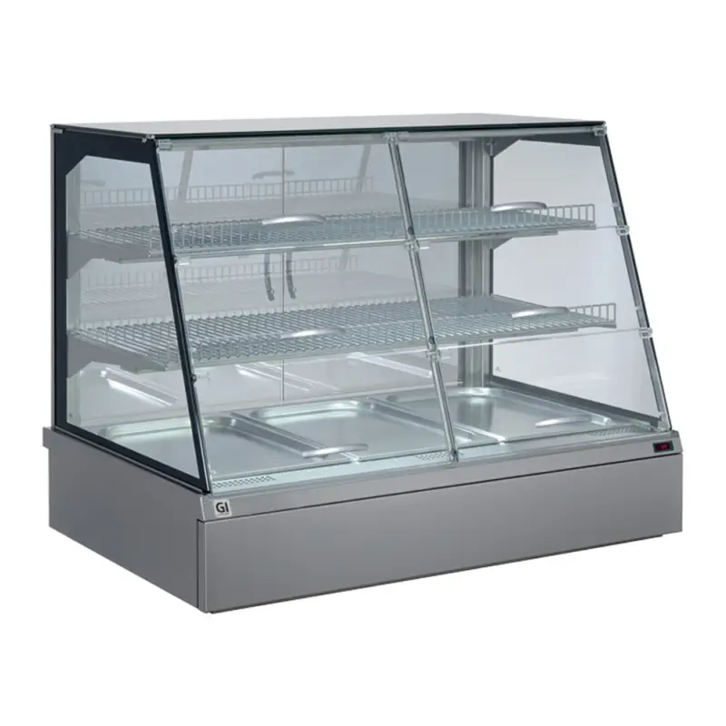 Alleen Vandaag Drop-In Warmhoudvitrine SnacksToGo | 3x 1/1 GN | 230V | Waterlade aan de achterzijde | 1076x717x845(h)mm