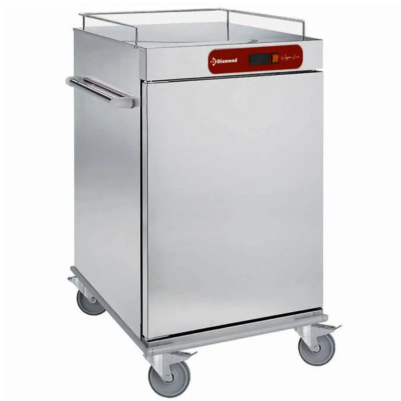 Hoge Kwaliteit Warmhoudwagen | 10x 2/1 GN | +30°C/+90°C | 2kW | 799x876x1190(h)mm