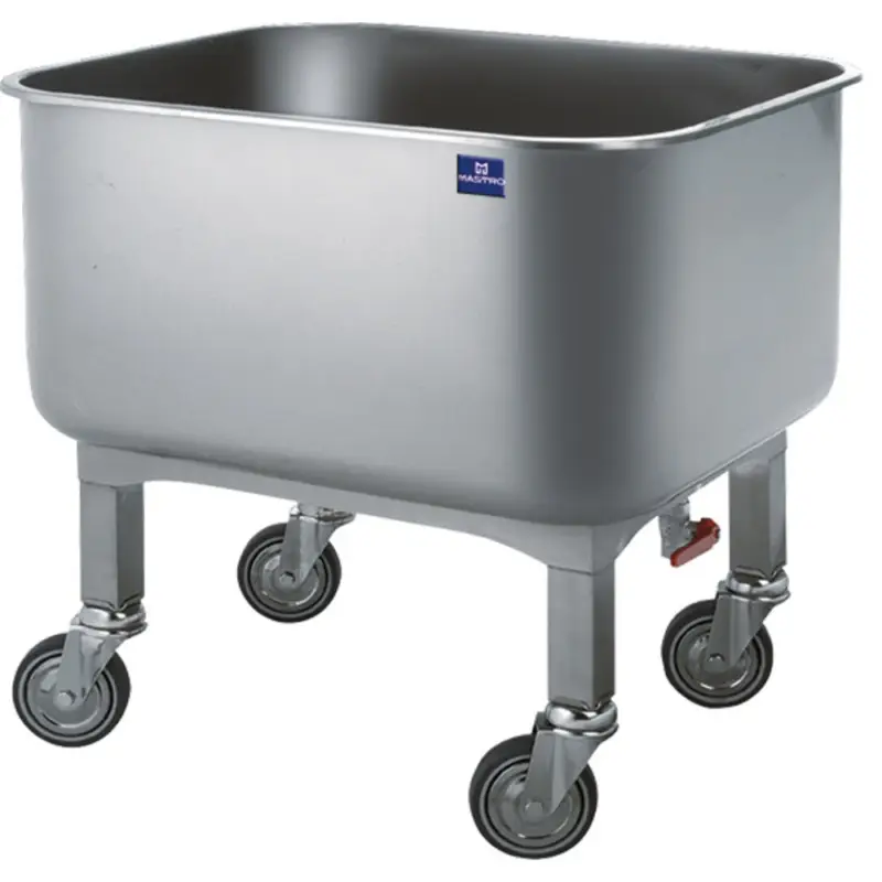 Beste Prijs Wasbakwagen | 80L | RVS | 600x500x600(h)mm