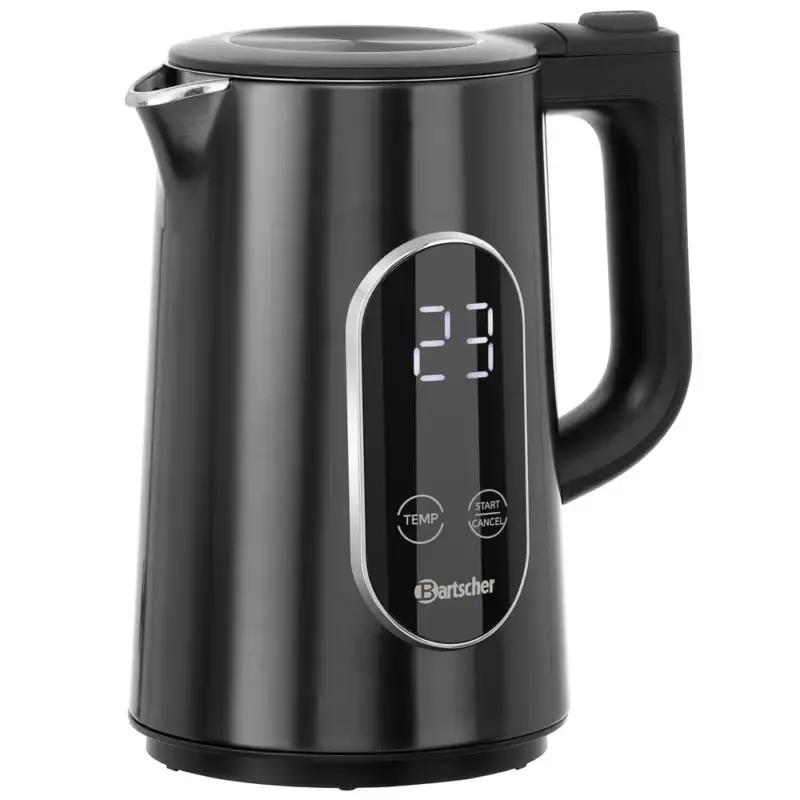 Waterkoker | Grijs/Zwart | 1.5L | 40°C/100°C | Warmhoudfunctie | Afneembare Kan | Touchbediening | 1.8kW (230V) | 220x160x260(h)mm Beperkt Aanbod