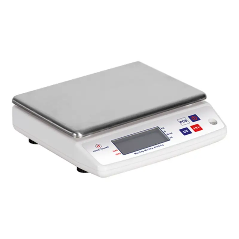 Direct Verzonden Weegschaal elektronisch RVS plateau 005kg/0,5gr | 240x240x75(h)mm