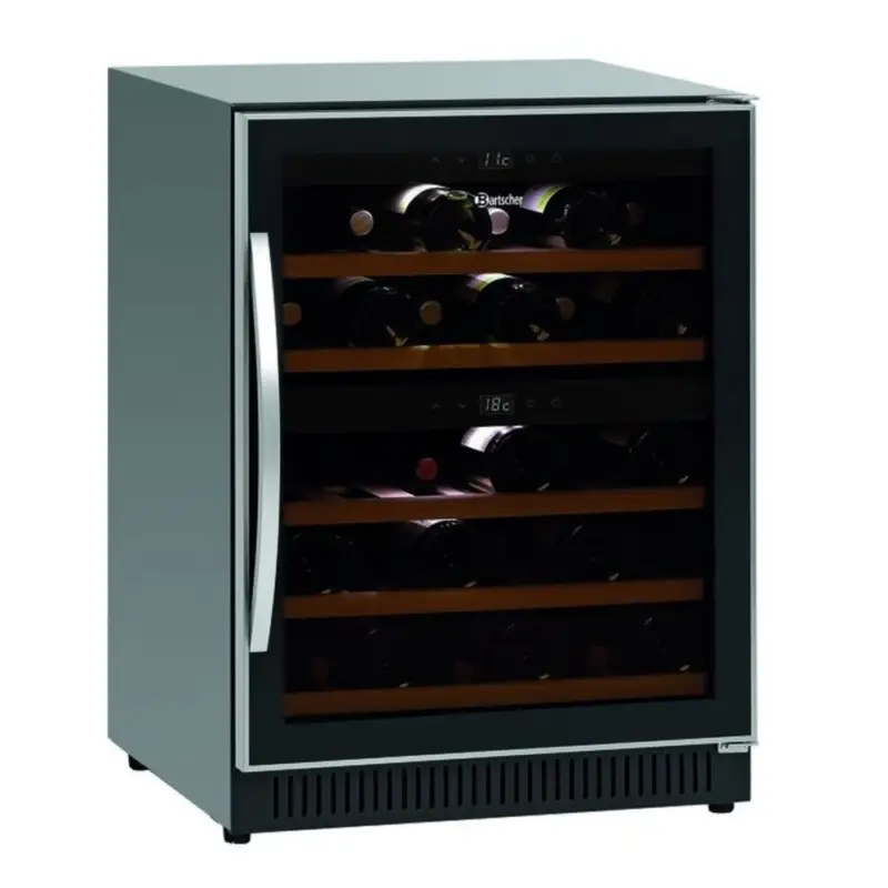 Rechtstreeks Van De Fabrikant Wijnkoelkast 2Z | 119L | 14 Flessen Boven | 26 Flessen Onder | 230V | 590x575x825(h)mm