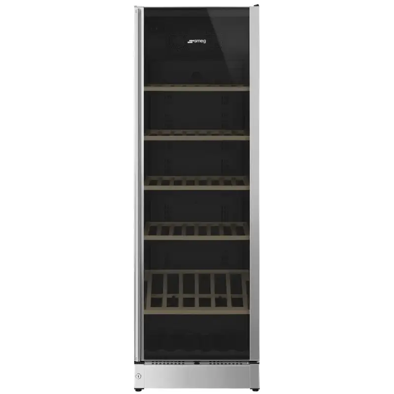 Alleen Vandaag Wijnkoelkast | CLASSICA | 368L (197x 75cl) | RVS/Zwart | 1 Zone | +5°C/+22°C | Geforceerd | Temperatuur-/Deuralarm | 595x595x1850(h)mm