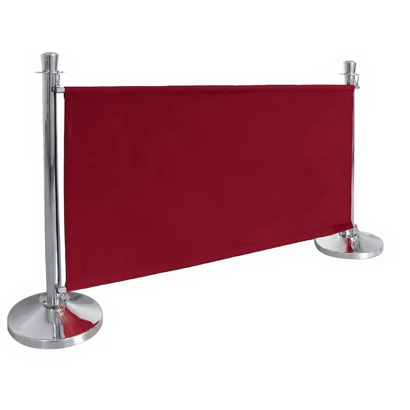 Afzetdoeken voor Afzetpalen | Rood Canvas Afzetdoek | 70 x 143 cm. Superprijs