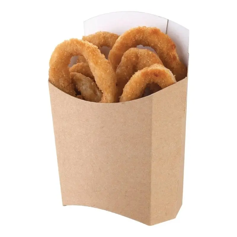 Colpac kraft Frietbakjes composteerbaar large | 8x5xH12.5cm. | 1000 stuks Hete Deal