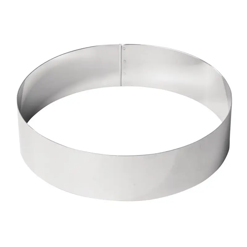 Op = Op Moussering rond RVS | Ø24xH6 cm.
