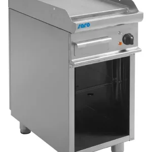 Bakplaat met gladde plaat en open onderbouw | 400V- 5.4 kW | 40x70xH85 cm. Speciale Aanbieding