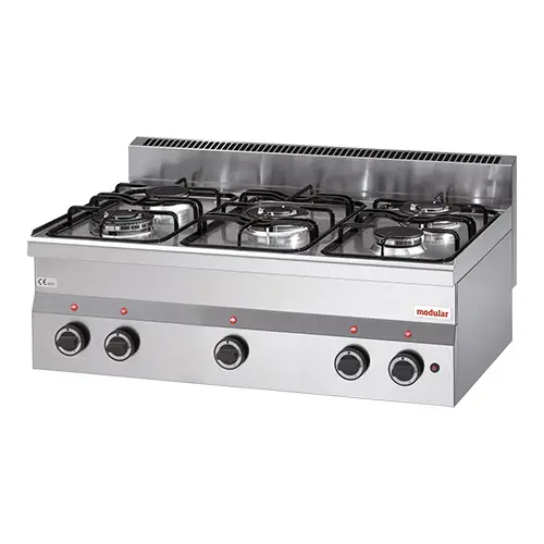 Gaskooktoestel met 5 Branders | Propaan/Butaan | 17.7kW Gas | 28(H)x90x60 cm. Nu Kopen