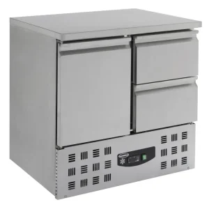 Koelwerkbank 1 Deur/2 Laden | 230V | 900x700x875(h)mm Voordeelprijs