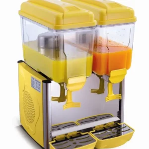Koude drank dispenser geel | 2x 12 Liter | 230V/370W | Temp. +3/+8 °C Rechtstreeks Van De Fabrikant