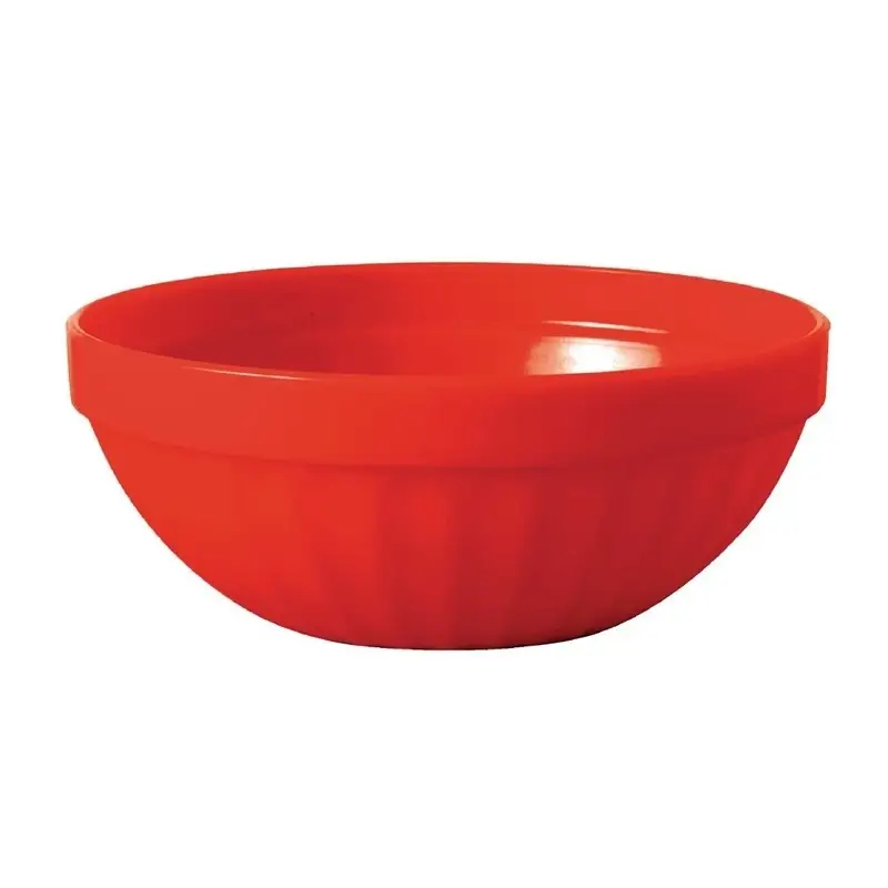 Aanbieding Polycarbonaat fruitschaaltjes rood 19cl | Ø10,2cm | Per 12 stuks