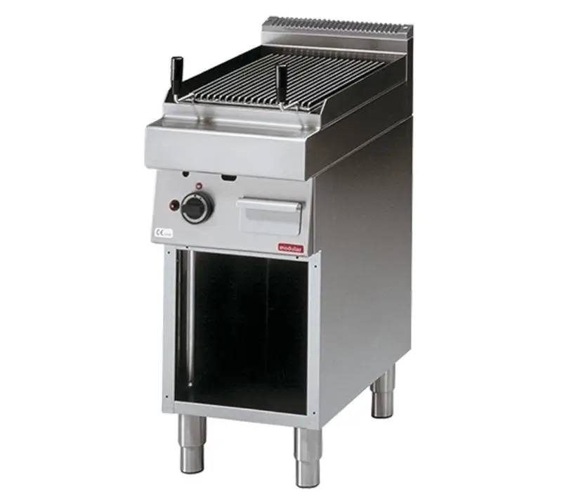 Finale Uitverkoop Aardgas Lavasteen Grill met Onderstel | 7.5kW Gas |85(H)x40x70cm