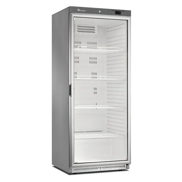 Hete Deal Marecos roestvrijstalen GN 2/1 koeling met glasdeur 600 serie