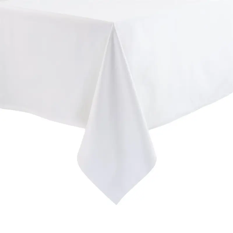 Goedkoop Mitre Essentials Ocassions tafelkleed wit rechthoekig 100% polyester | 135 x 178 cm.