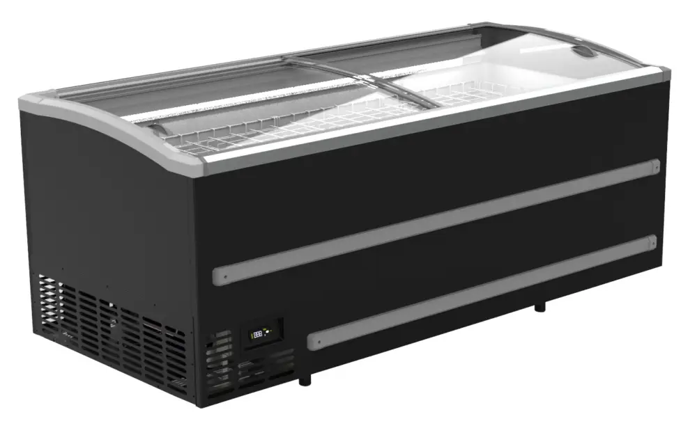 Supermarkt Vrieskist Zwart 1880Handmatige Ontdooiing | 1879x952x894(H)mm | 0,395kW | 7072.0005 Hoge Kwaliteit