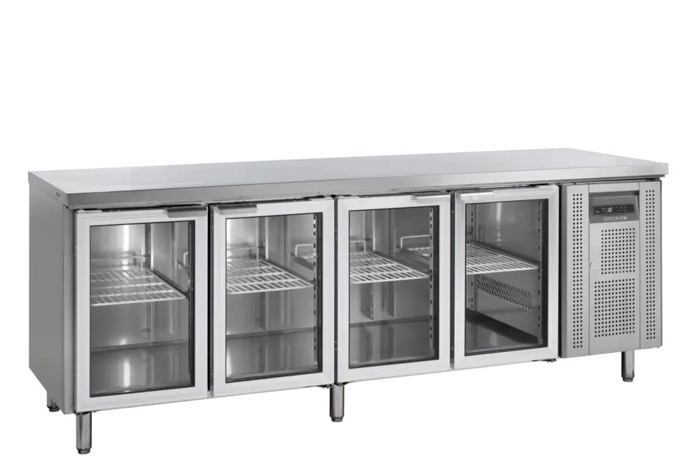 Tijdelijk Beschikbaar Tefcold CK7410G | Toonbankkoeler GN1/1 | 533L | +2 tot +10°C | Energielabel C | 2230 x 700 x 880mm