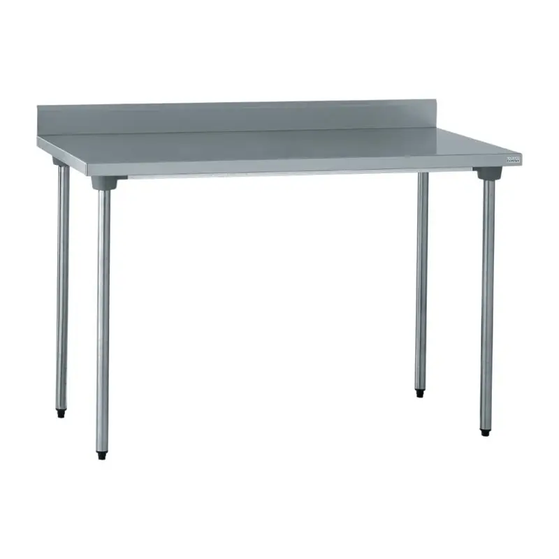 Tournus Werktafel met achteropstand RVS | 160x70xH90 cm. Betrouwbaar