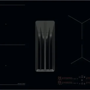 Nu Kopen AEG TH84CB03CB inbouw inductieinductie kookplaat met afzuiging met 4 zones, Zwart (glanzend)