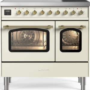 Lage Kosten Fratelli FDBI095NM3/AWB inductie fornuis met 5 zones, Antiek Wit