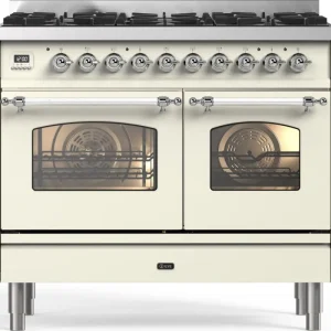 Lage Kosten ILVE PD106NE3/AW gas fornuis met 6 branders, Antiek Wit