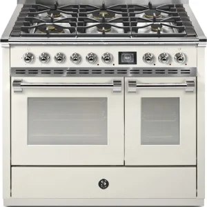 STEEL Ascot AQ10SF-6W NA gas fornuis met 6 branders, Nuvola (mat wit) Express Levering