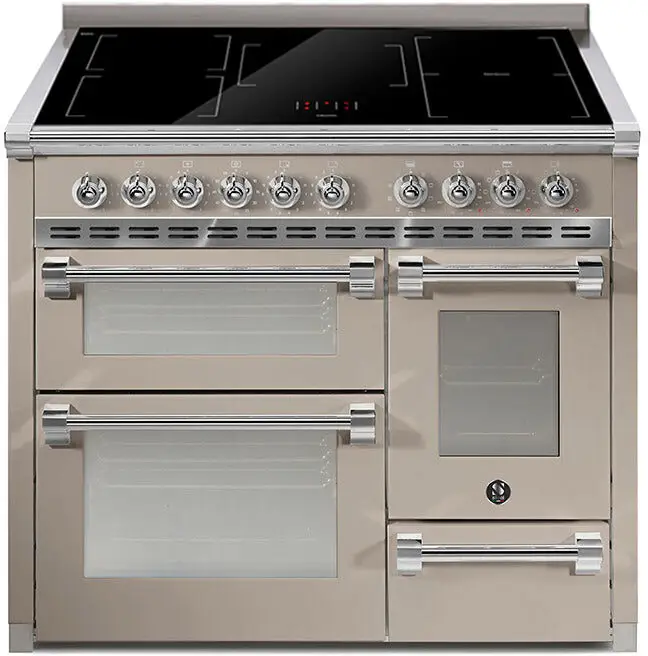 Aanbieding STEEL Ascot AQ10SFF-5FI SA inductie fornuis met 5 zones, Sabbia (mat taupe)