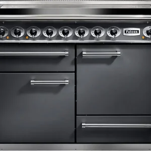 Falcon Deluxe 1092 slate inductie fornuis met 5 zones, grijs Snelle Levering
