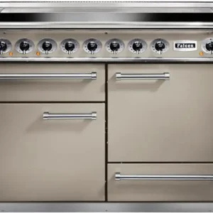 Nieuw Falcon Deluxe 1092 fawn inductie fornuis met 5 zones, taupe