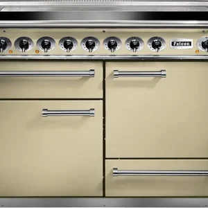 Falcon Deluxe 1092 cream inductie fornuis met 5 zones, creme Beperkt Aanbod