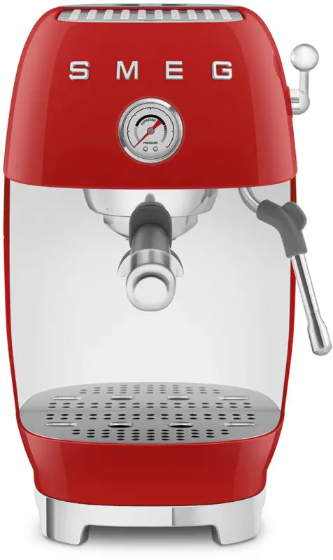 Weekendaanbieding Smeg ECF03RDEU koffiemachine retro jaren 50 in de kleur rood