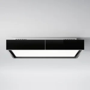 Premium Falmec VEGA115BL afzuigkap eiland model in zwart glas